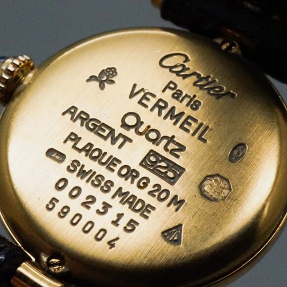 Cartier Must Vendome Black Dial Quartz Women's Watch With Full Box - Picture 8 of 9